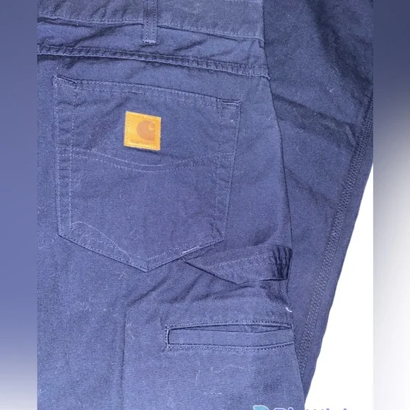 Carhartt Navy Canvas Carpenter Jean Loose Original Fit 40x34 New! - Picture 4 of 9